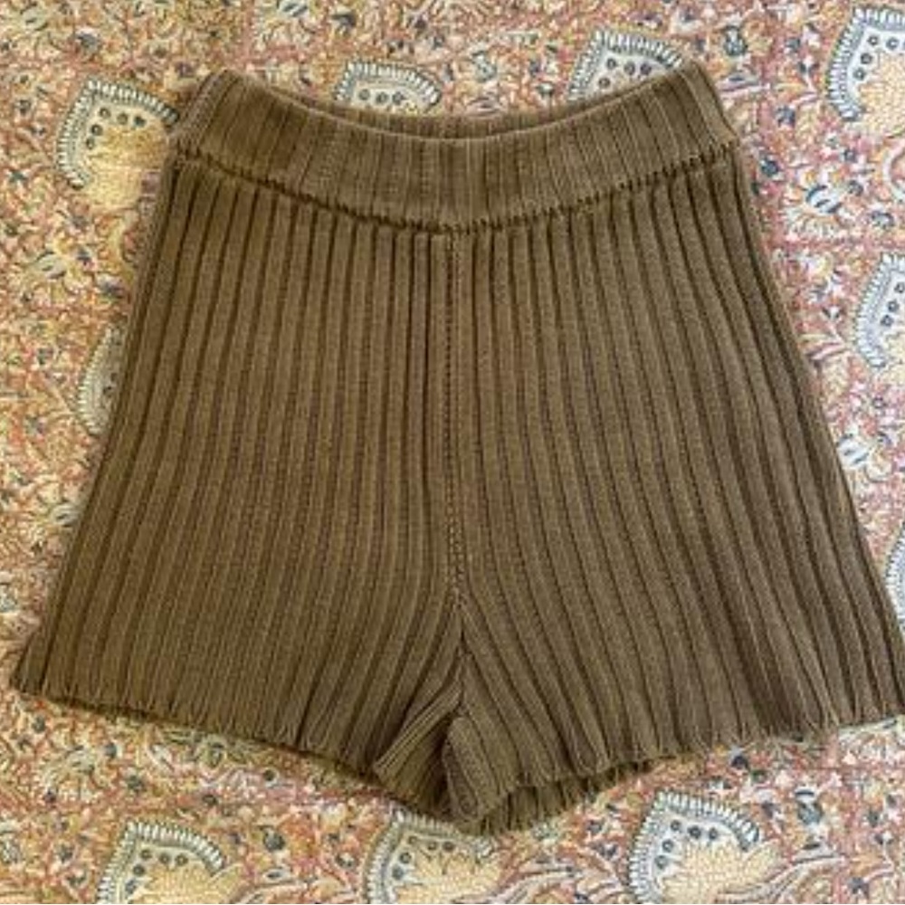 Babaa Ribbed Women's Cotton Shorts